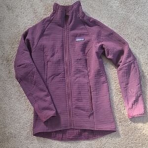 Patagonia R2 Tech Fleece Women's Plum Ski Jacket